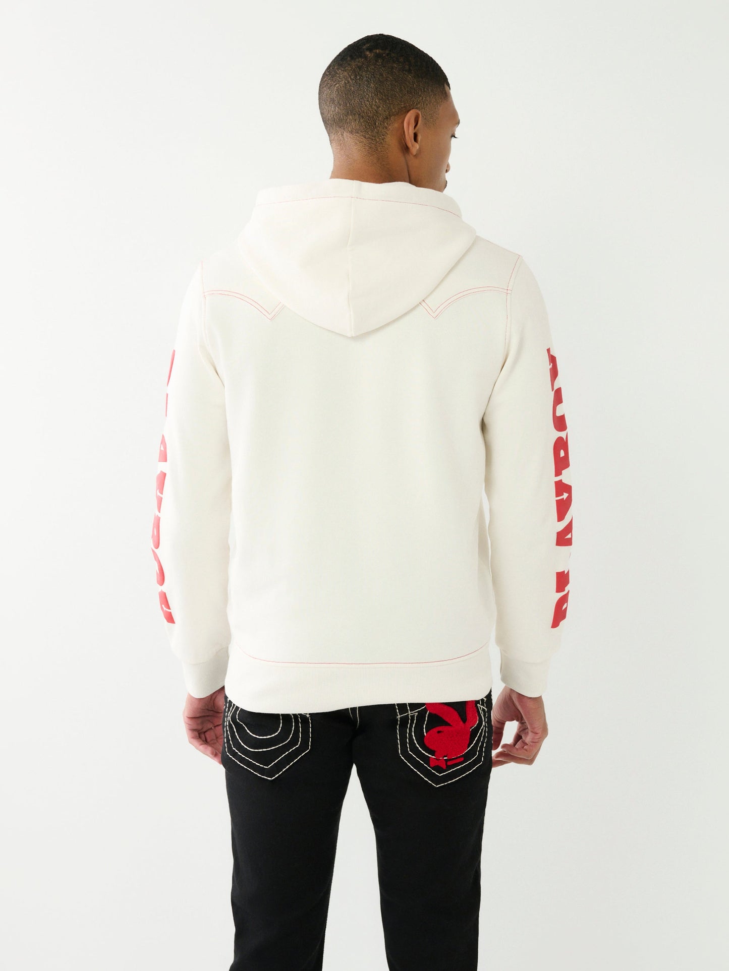 True Religion Western Hoodie Zipup Winter White