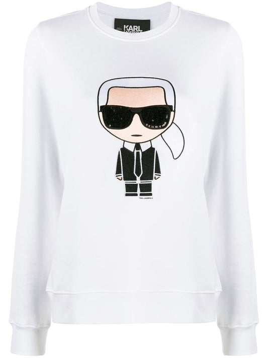 Karl Lagerfeld Karl motif long-sleeve top