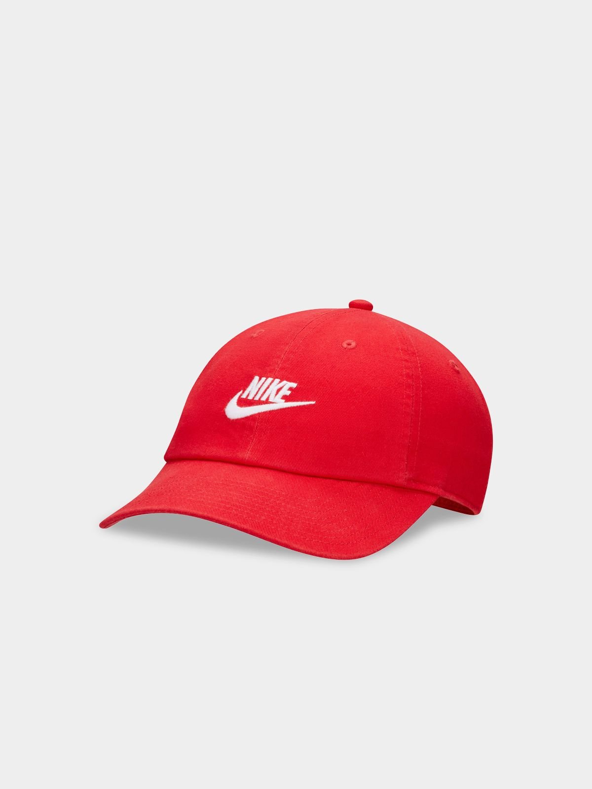 Nike Unisex Club Unstructured Futura Wash Red Cap