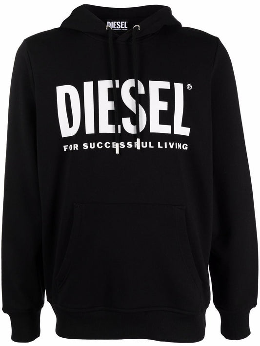 DIESEL LOGO PRINTED HOODIE