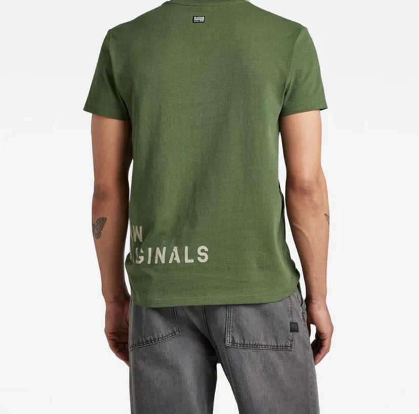 G-Star RAW Stencil Front Back Graphic T-Shirt