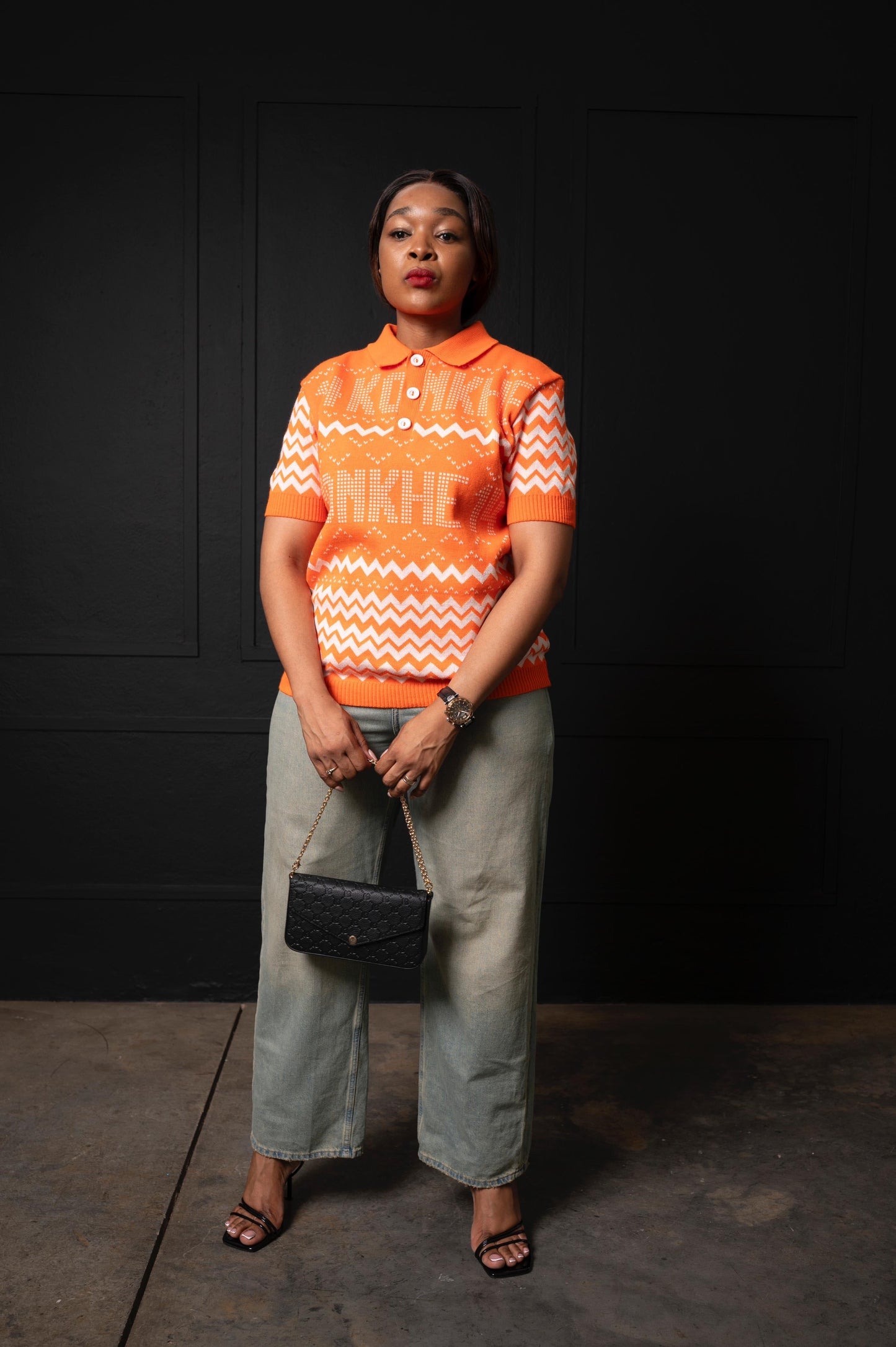 Konkhe 14 Limited edition Orange unisex knitted Golfers