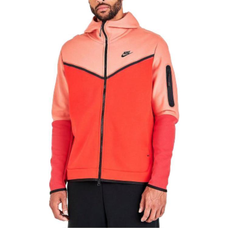 Nike Sportswear Tech Fleece Full-Zip Hoodie 'Madder Root Habanero Red' CU4489-827