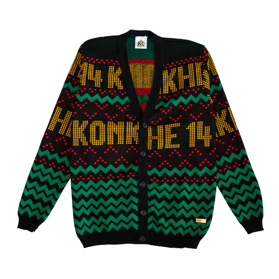 Konkhe 14 Unisex Multi-colour Knitted Cardigan Jerseys