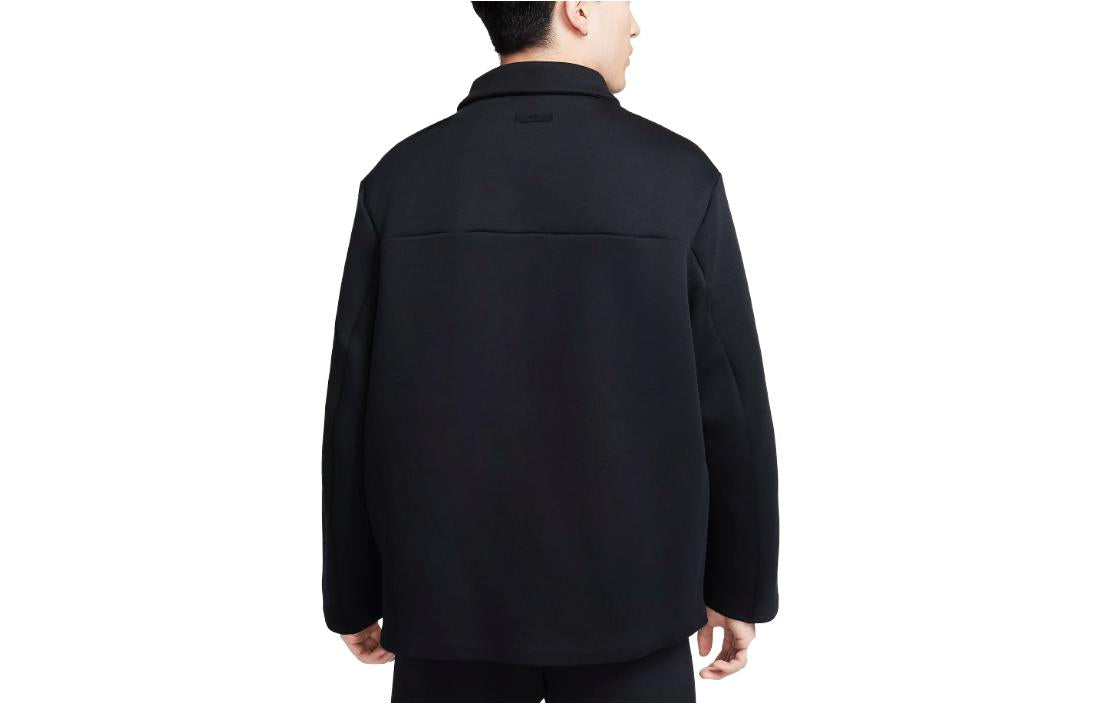 Nike Sportswear Tech Fleece Reimagined Wide Shirt Jacket 'Black' FB8168-010