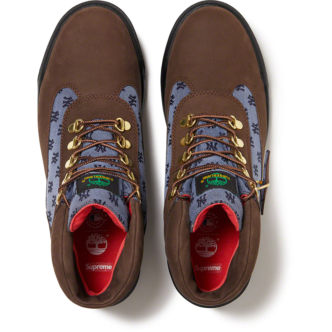 TIMBERLAND FIELD BOOT X SUPREME X NEW YORK YANKEES 'BROWN'