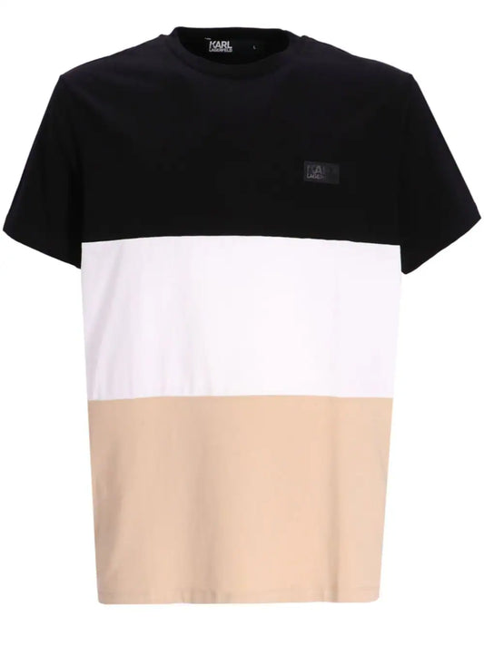 Karl Lagerfeld colour-block design T-shirt