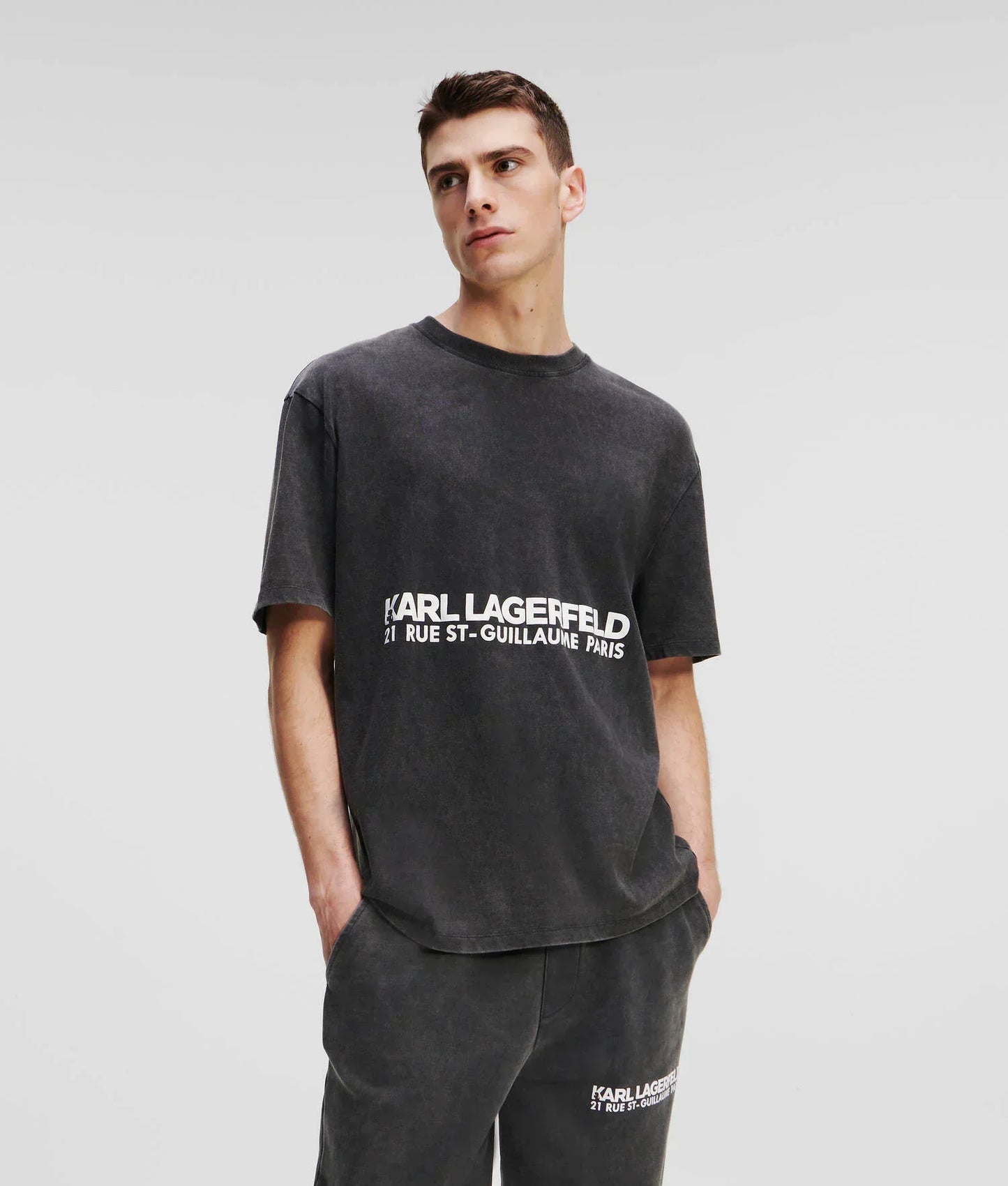 KARL LAGERFELD RUE ST-GUILLAUME WASHED T-SHIRT