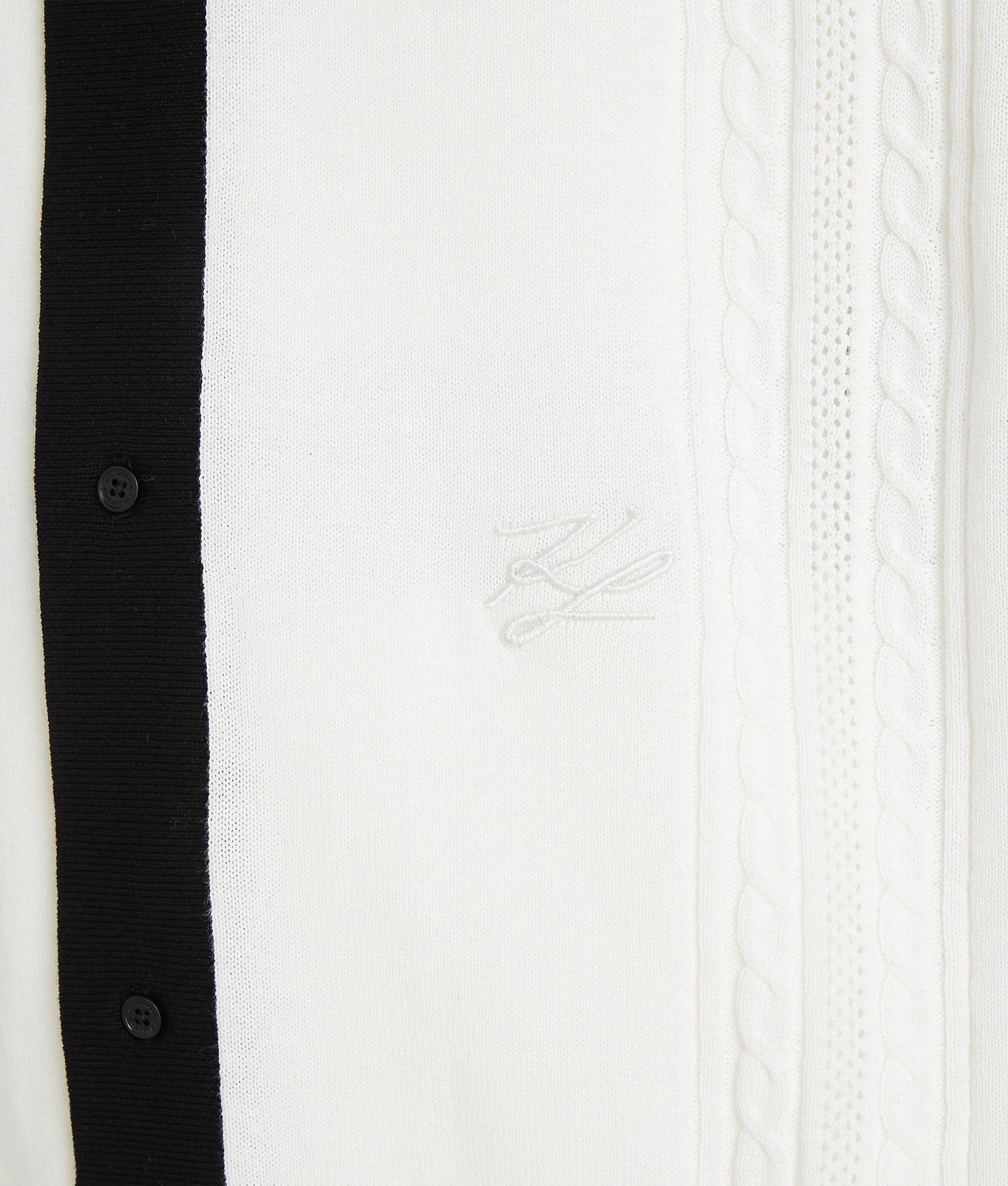 Karl Lagerfeld KNITTED SHORT-SLEEVED SHIRT