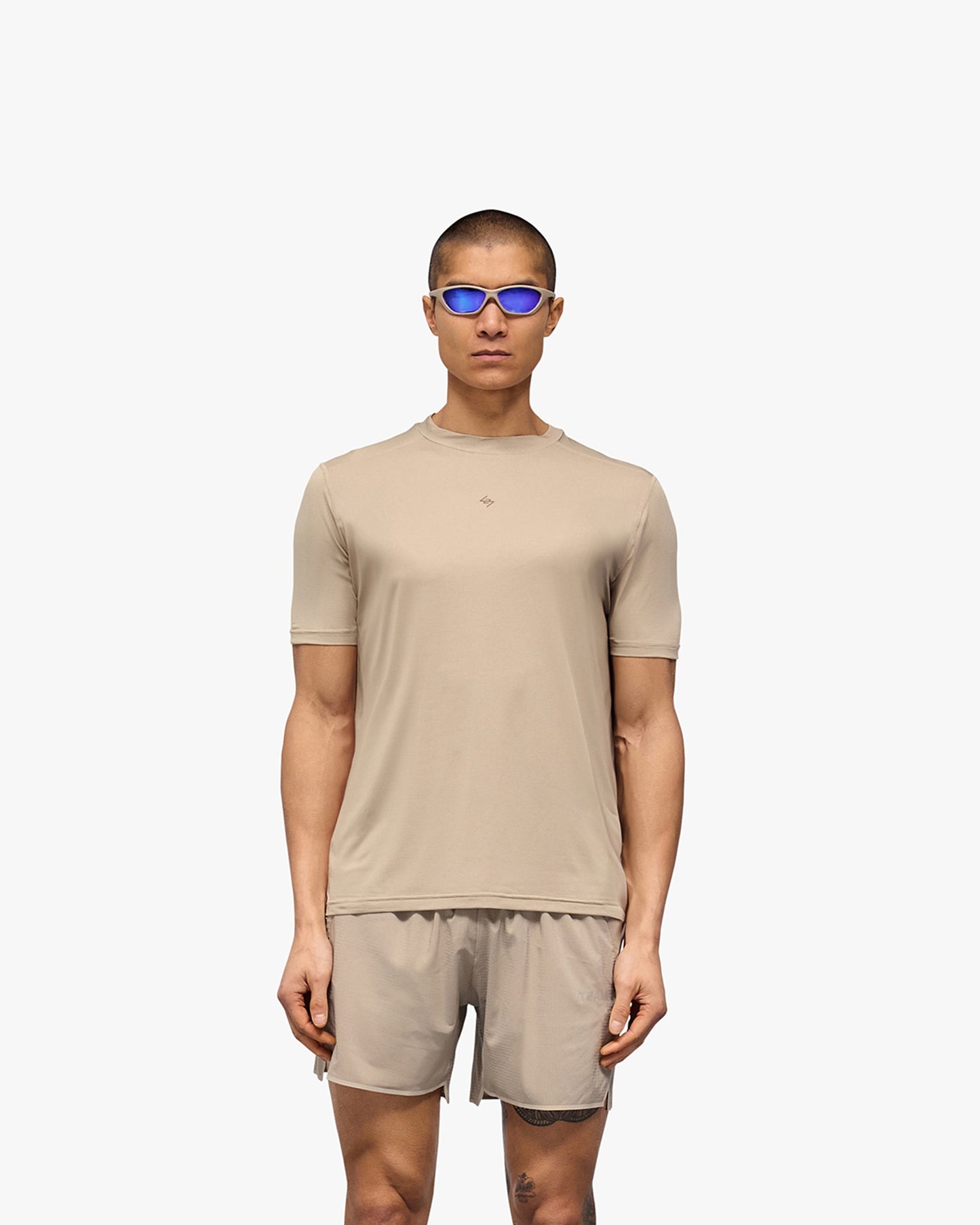 247 Contour Run T-Shirt - Pebble