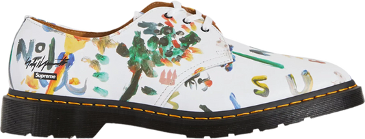 DR. MARTENS 1461 3-EYE X YOHJI YAMAMOTO X SUPREME 'BRUSHSTROKE - WHITE'