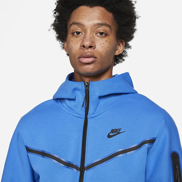 Nike Sportswear Tech Fleece Full-Zip Hoodie 'Signal Blue' CU4489-403