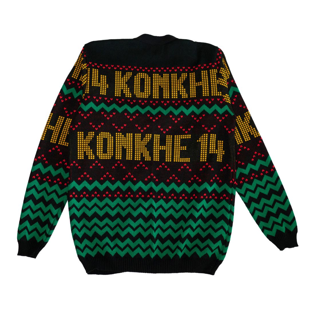 Konkhe 14 Unisex Multi-colour Knitted Cardigan Jerseys
