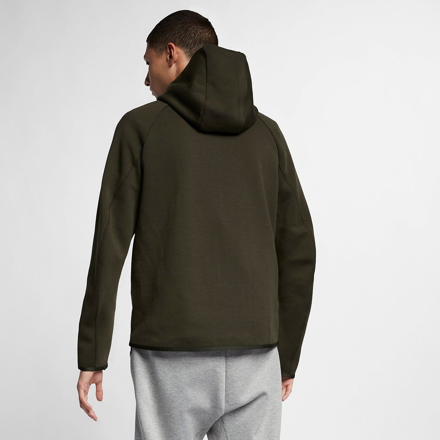 Nike Sportswear Tech Fleece Full-zip Hoodie 'Sequoia Black White' 928483-355