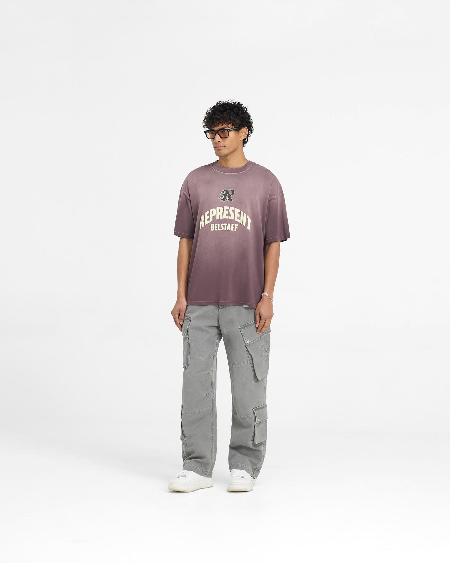 Represent X Belstaff Flame Phoenix T-Shirt - Plum