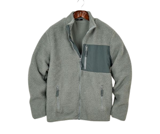 Men's Front Zipper Teddy Jacket