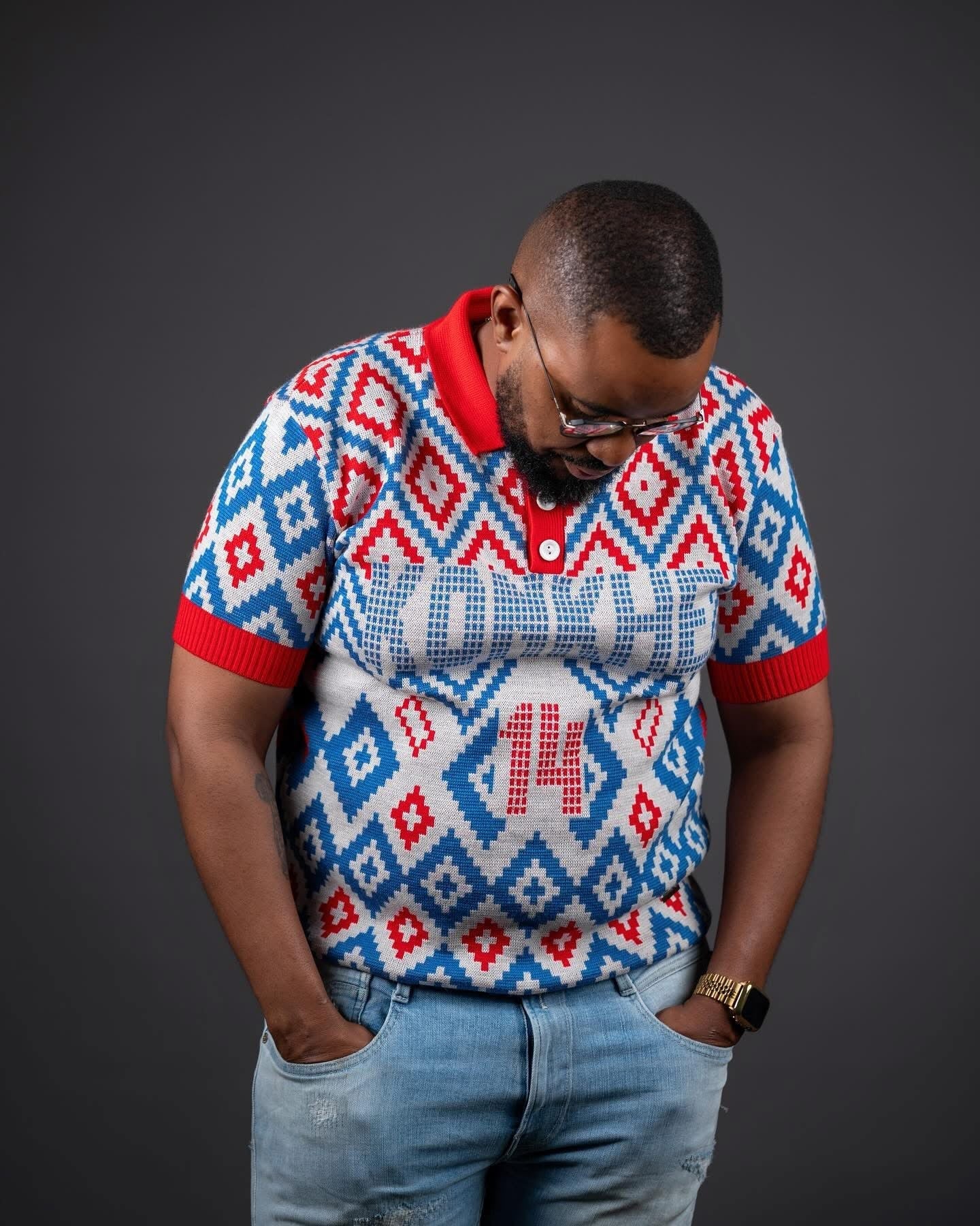 Konkhe 14 knitted Unisex Golfer T-shirt “Umcebo wase Mzansi”