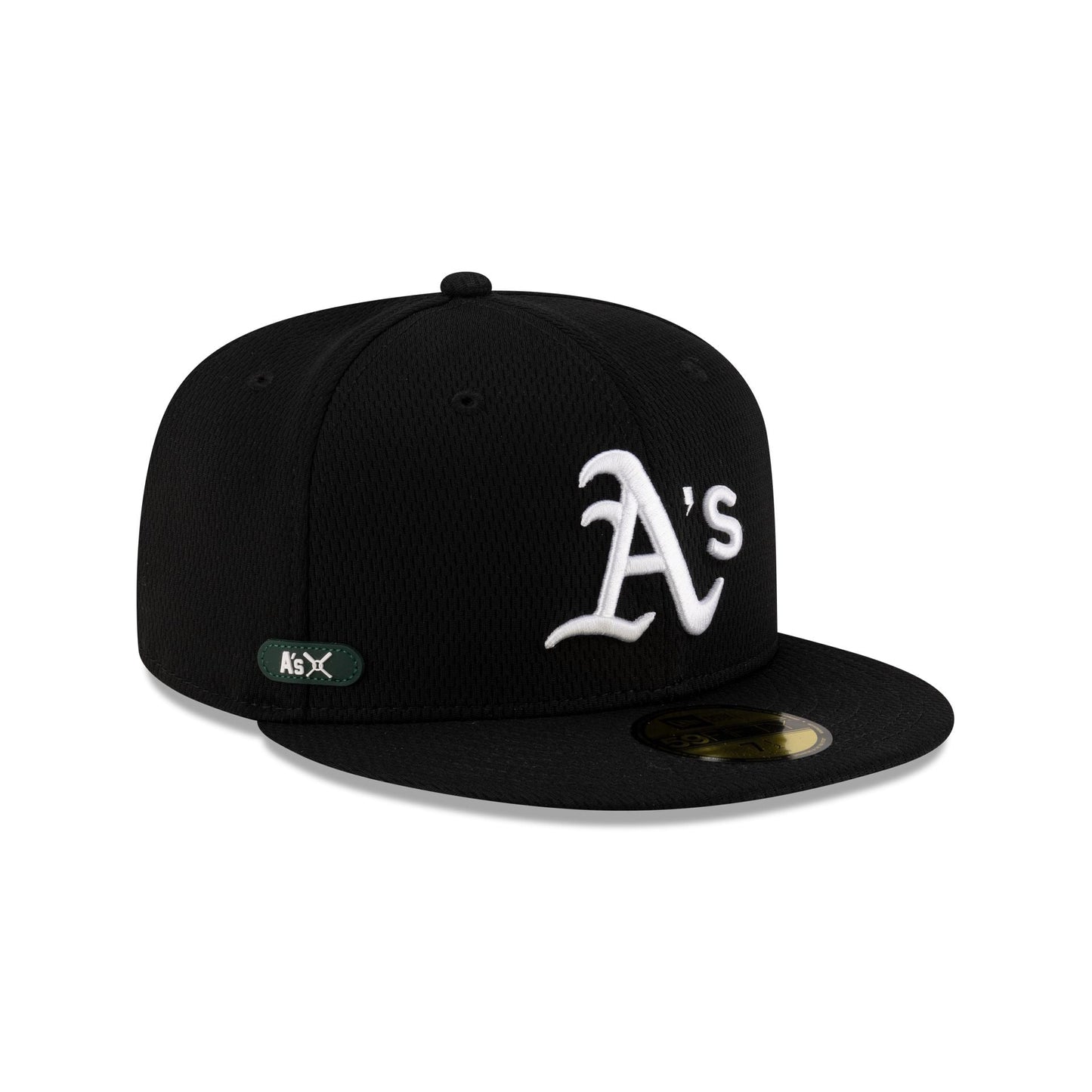 Oakland Athletics 2025 Clubhouse Black 59FIFTY Fitted Hat