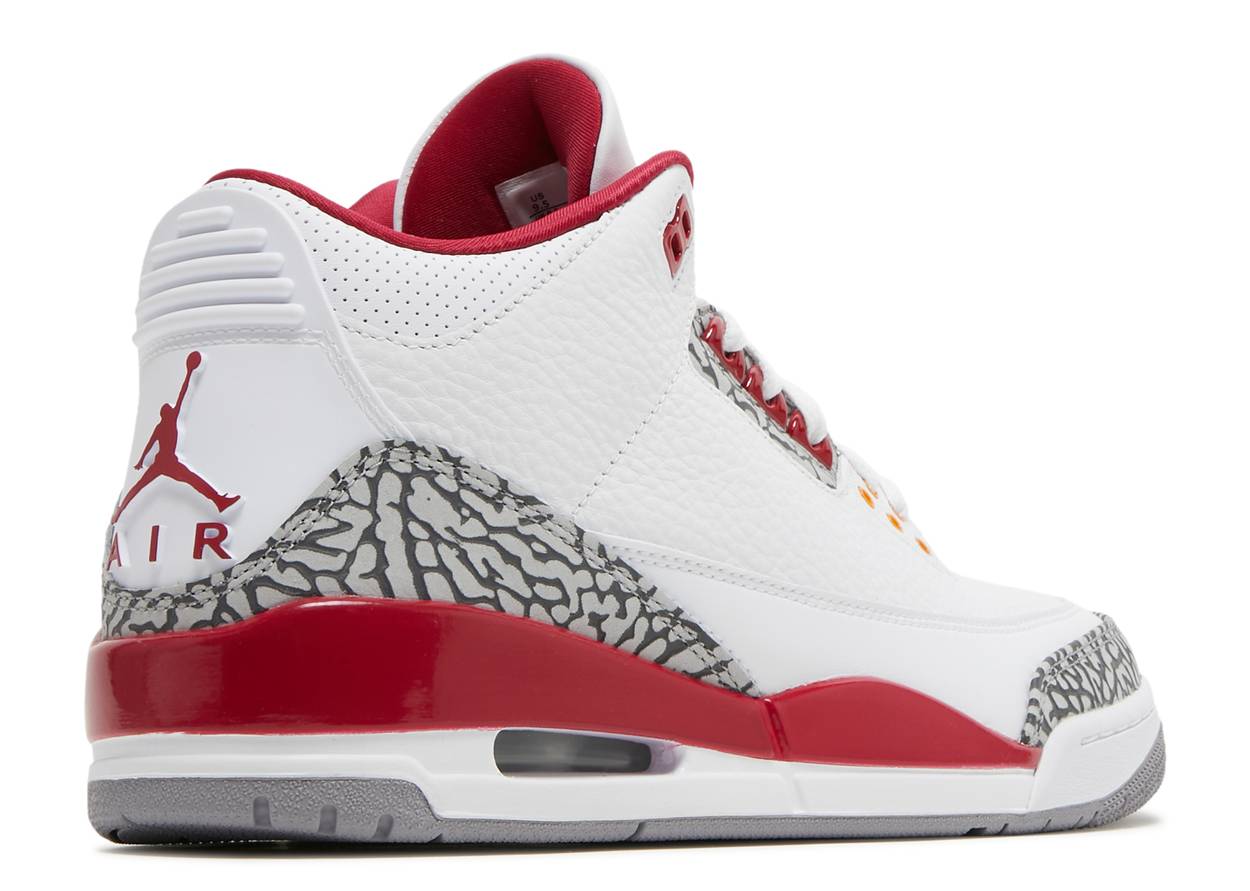 AIR JORDAN 3 RETRO 'CARDINAL RED'