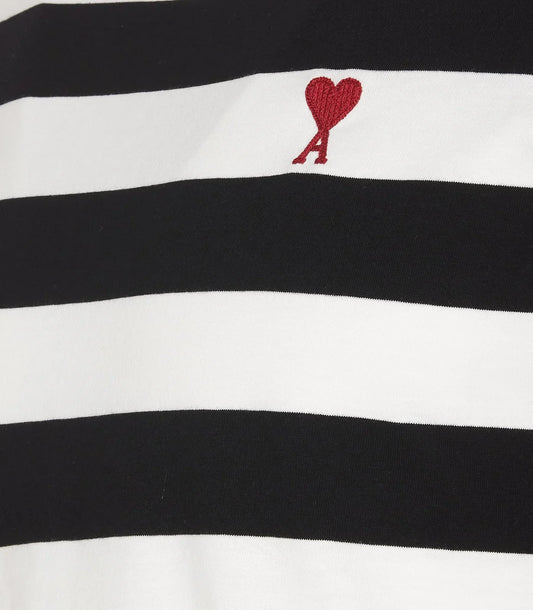 Ami Paris Striped Crewneck T-Shirt