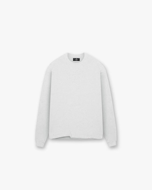 Initial Long Sleeve T-Shirt - Ice Grey Marl