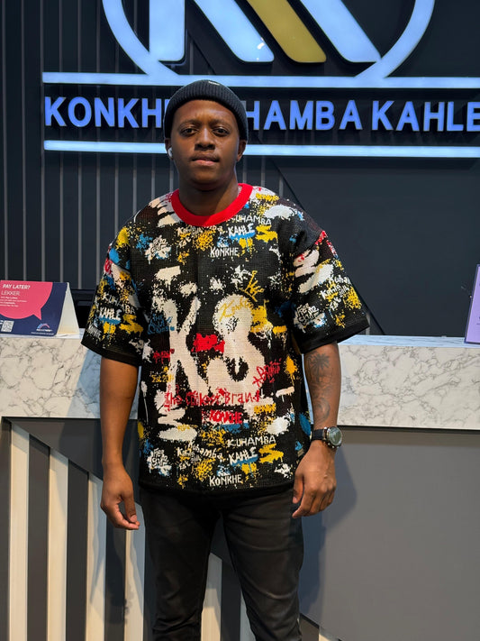 K3 Splattered oversized Unisex Knitted T-shirts