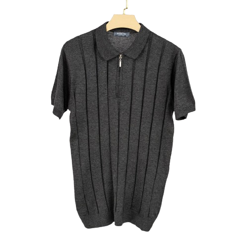 Solid Knit Polo Shirts