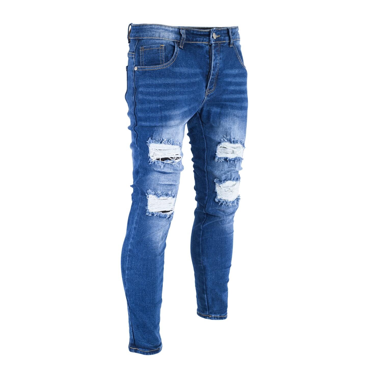 Ripped Skinny Denim Jeans