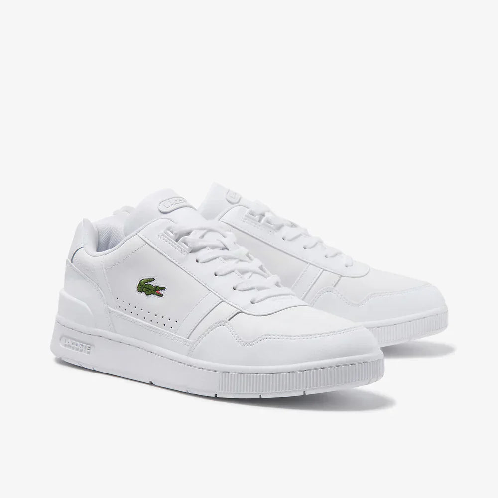 Lacoste T-Clip Leather and Synthetic Trainers