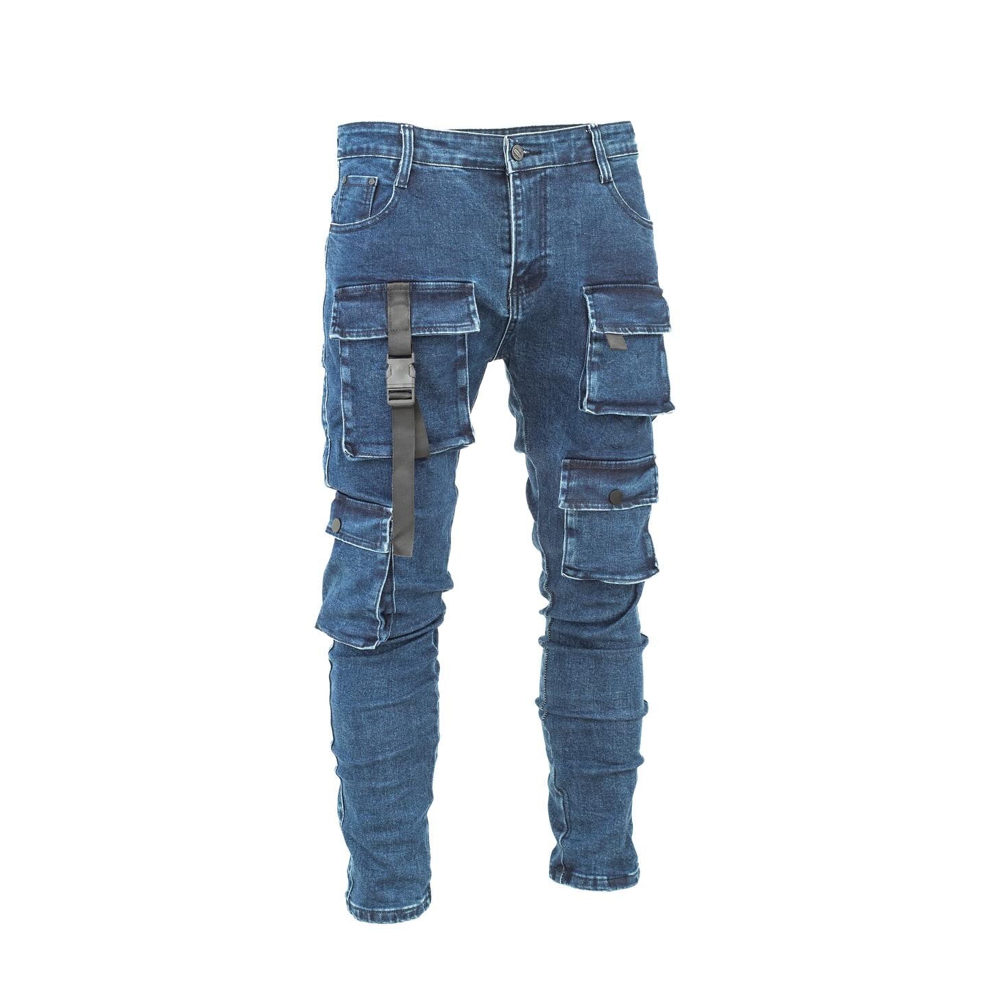 Men's Denim Cargo Pants