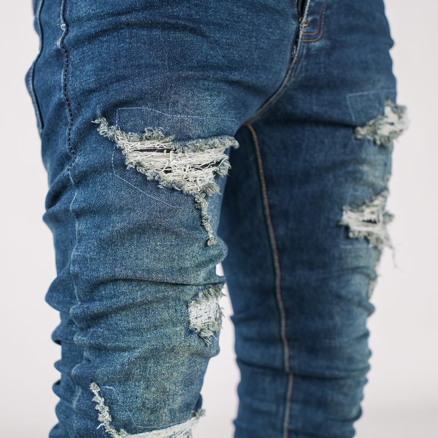 Men's Ripped Skinny Denim Jeans