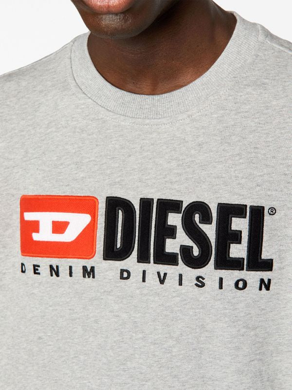 Diesel S-Ginn-Div logo-appliqué sweatshirt