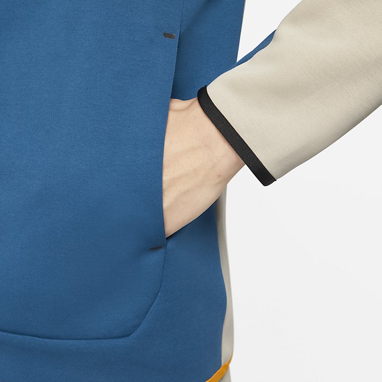 Nike Tech Fleece Full-Zip Hoodie 'Cream Court Blue' CU4489-236