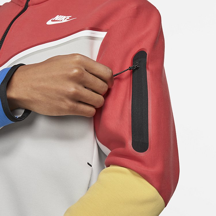 Nike Sportswear Tech Fleece Full-Zip Hoodie 'Lobster Red White' CU4489-605