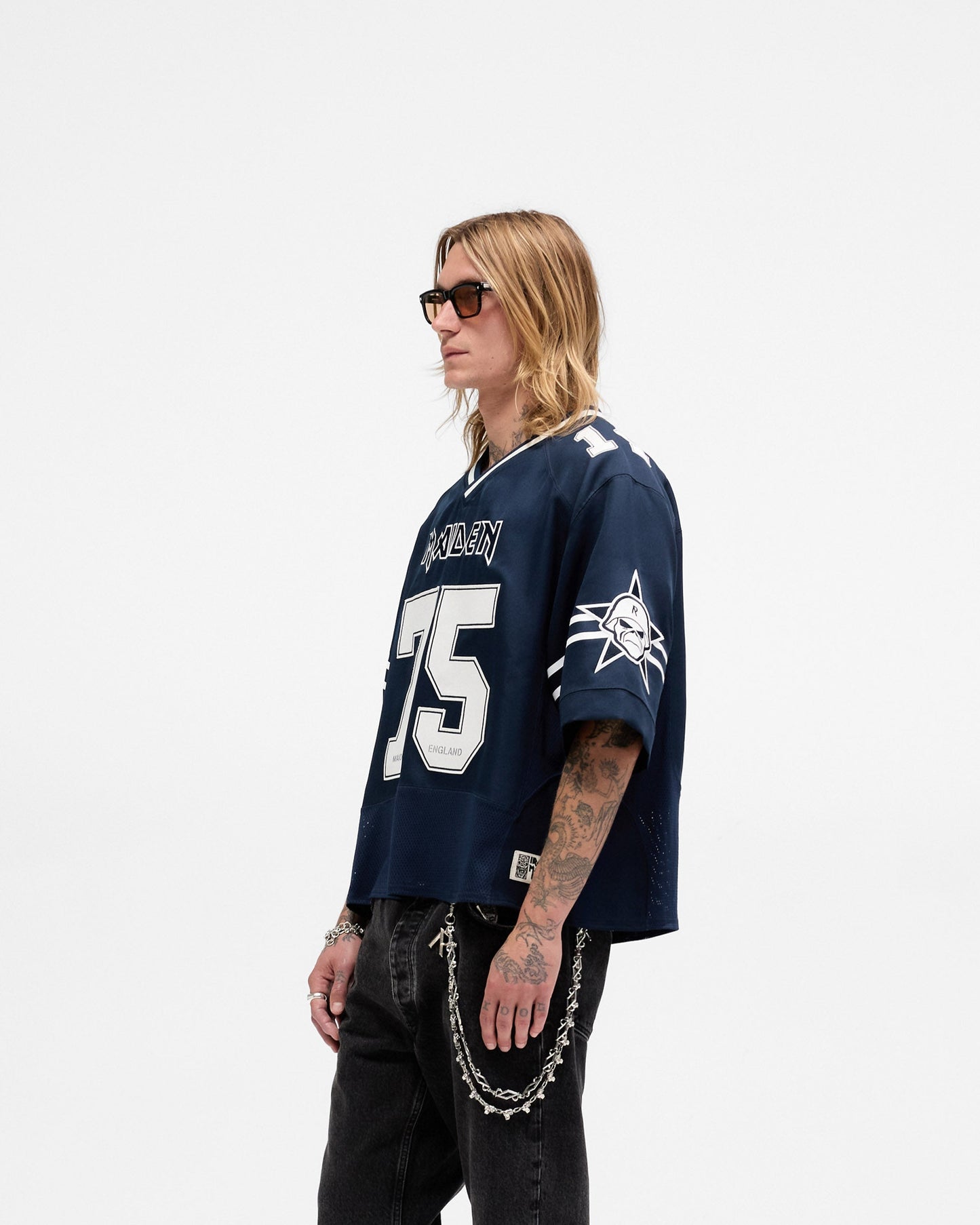 Represent X Iron Maiden Anniversary Jersey - Mid Blue
