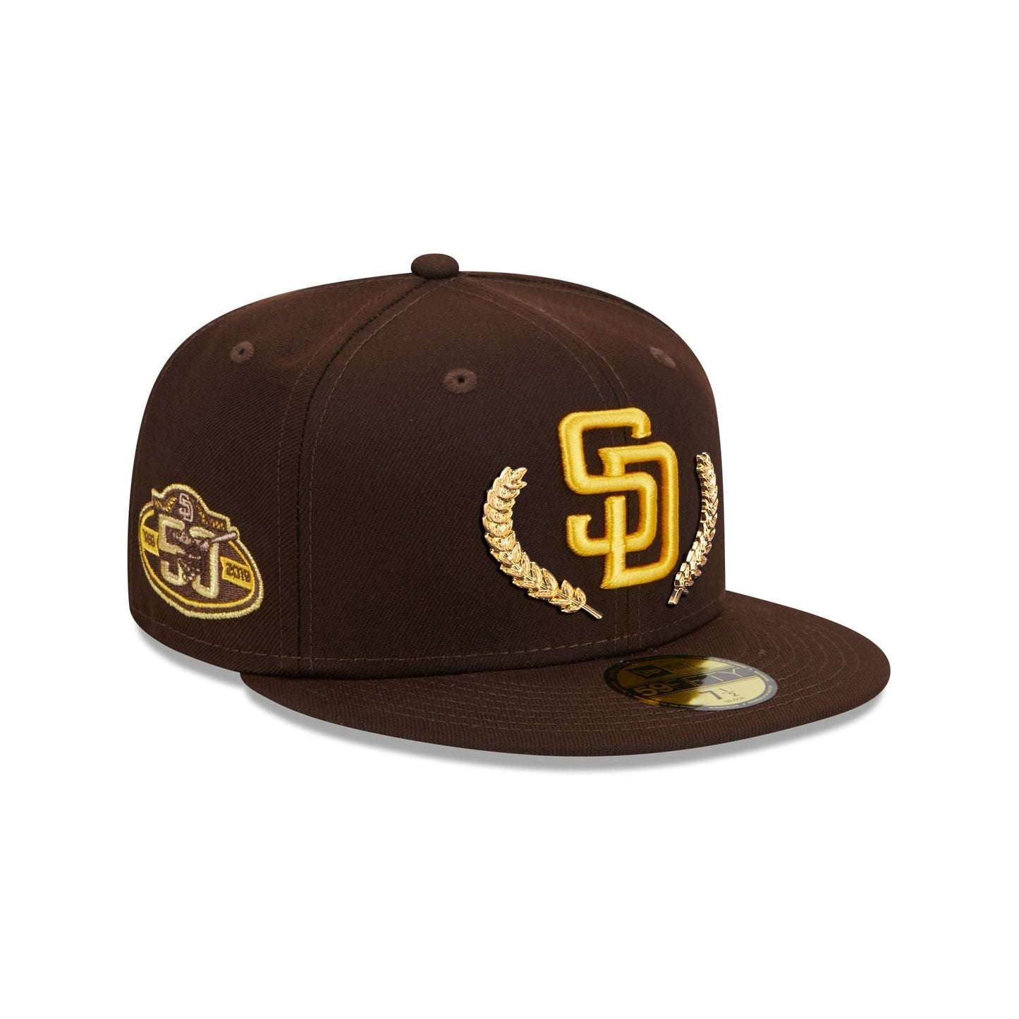 San Diego Padres Gold Leaf 59FIFTY Fitted Hat