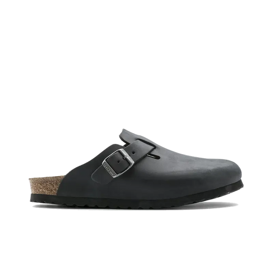 Boston Black Oiled Leather