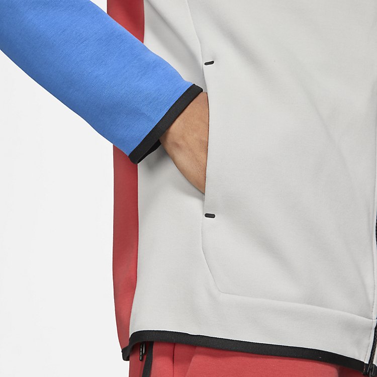 Nike Sportswear Tech Fleece Full-Zip Hoodie 'Lobster Red White' CU4489-605