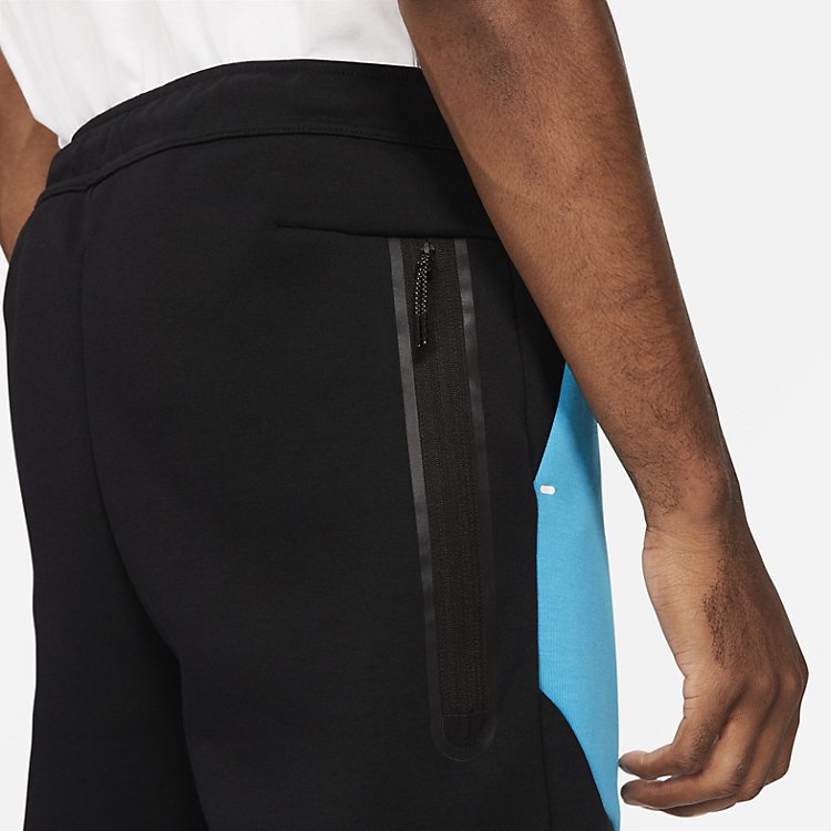 Nike Sportswear Tech Fleece Sweatpants 'Black Blue Fury' CU4495-015