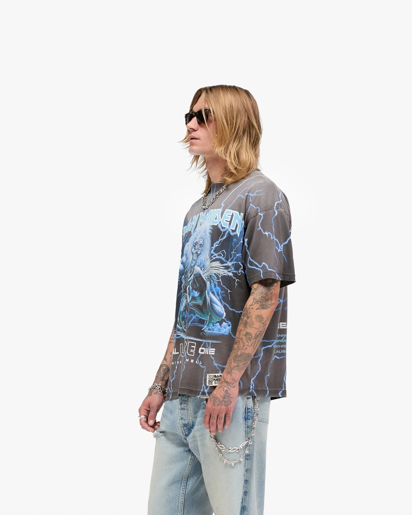 Represent X Iron Maiden A Real Live One T-Shirt - Stained Brown