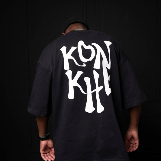 Black Konkhe 14 Unisex oversized Premium T-shirts