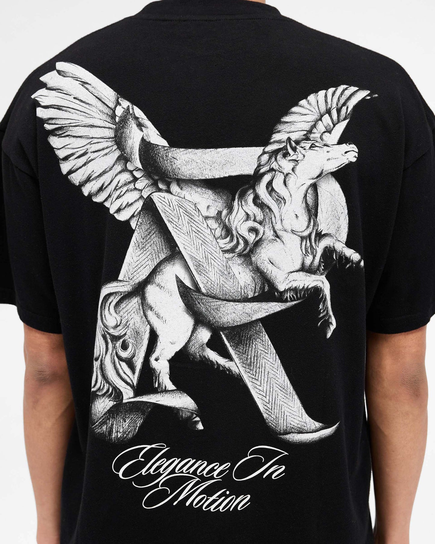 Elegance In Motion T-Shirt - Jet Black