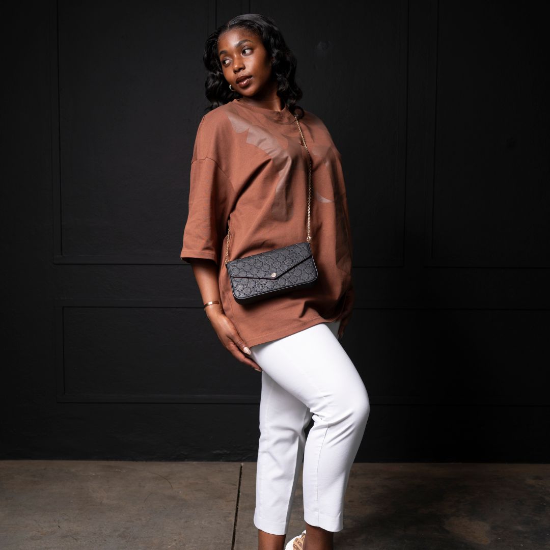 Brown on Brown Konkhe 14 Unisex oversized Premium T-shirts