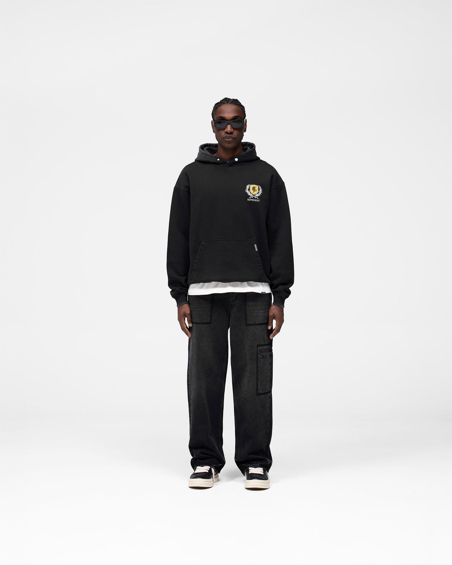 Crest Hoodie - Vintage Black