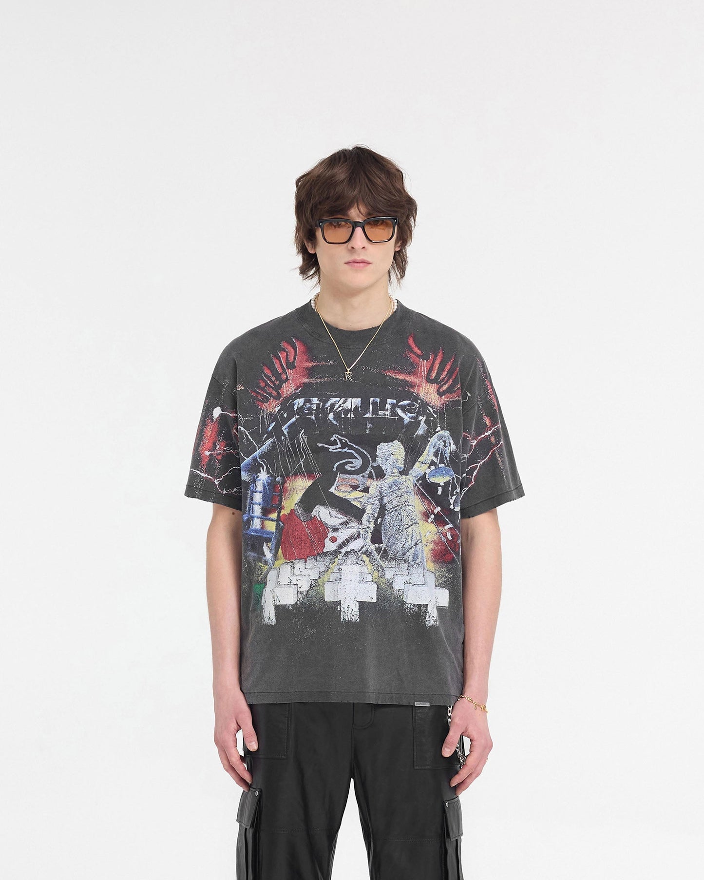 Represent X Metallica Master Of Puppets T-Shirt - Vintage Grey