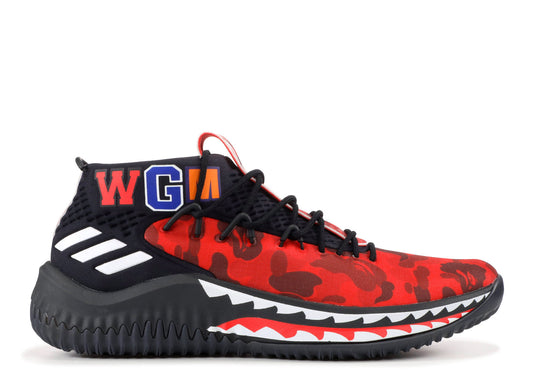 ADIDAS DAME 4 X A BATHING APE 'RED CAMO'