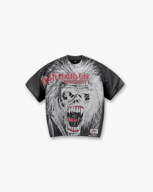 Represent X Iron Maiden British Metal T-Shirt - Stained Brown