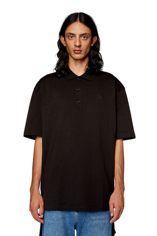 Diesel t-vort-megoval-d Polo shirt with maxi oval D embroidery