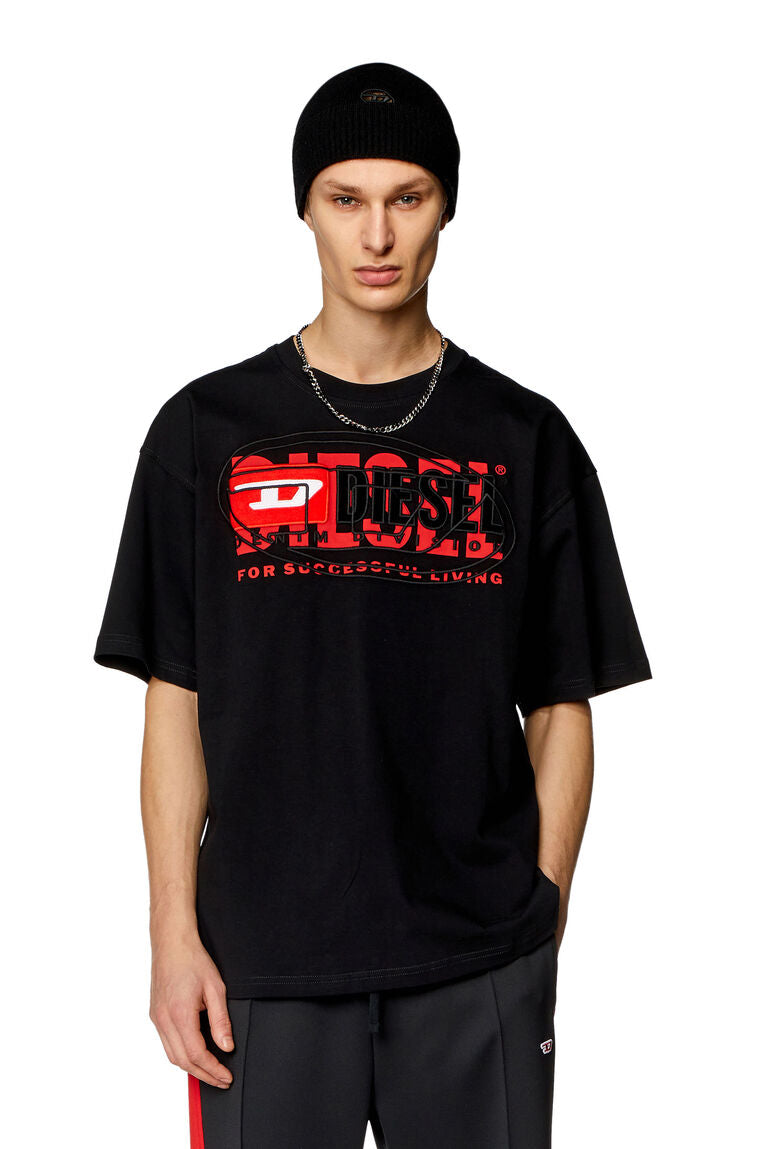 Diesel t-boxt T-shirt with layered logos