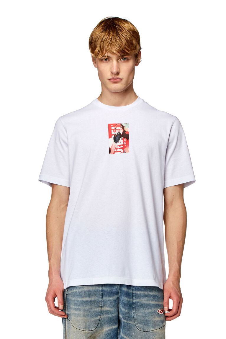 Diesel t-just-n11 T-shirt with photo print logo